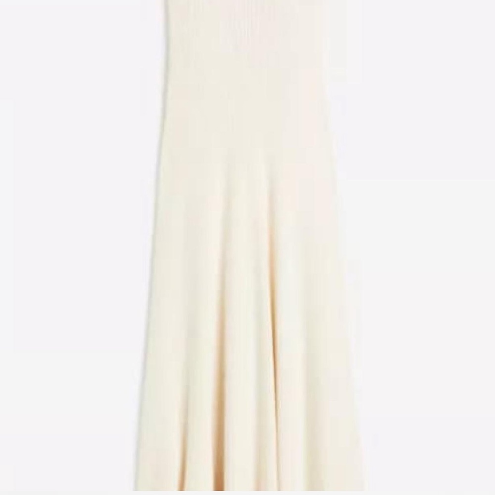 Knitted Cream Maxi Dress